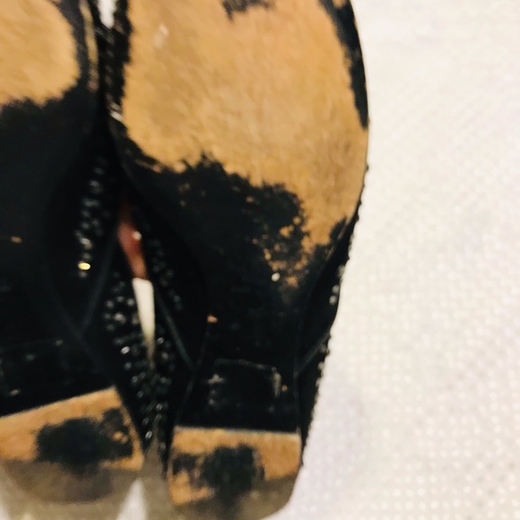 Valentino Garavani Swarovski Crystal Studded Flats Black Satin Size 8.5 - Picture 11 of 14